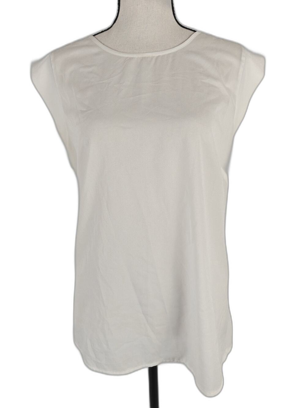 Women's French Connection Cap Sleeve Blouse White Size Large